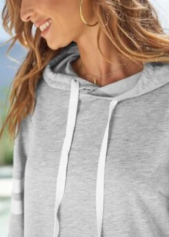 Long Sleeve Striped Letter Print Hoodie 10 Long Sleeve Striped Letter Print Hoodie -Modlily Shop 276263 P 16279863929073