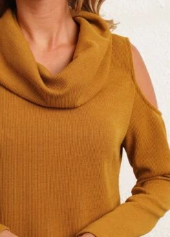 Ginger Lace Patchwork Long Sleeve Cowl Neck Sweatshirt -Modlily Shop 282183 P 16363656129634