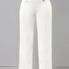 Double Breasted Solid High Waisted Pants -Modlily Shop 284540 P 16305756680860