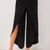 Black High Waisted Side Slit Pants -Modlily Shop 293971 P 16403377898780