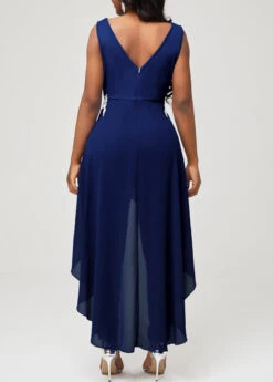 Navy Blue Lace Stitching Faux Two Piece Jumpsuit 8 Navy Blue Lace Stitching Faux Two Piece Jumpsuit -Modlily Shop 299848 P 16468179286901