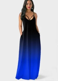 Sapphire Blue Pocket Ombre Maxi Dress -Modlily Shop 300510 P 1647398244673