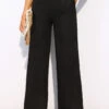 Black Pocket Wide Leg Elastic Waist Pants 1 Black Pocket Wide Leg Elastic Waist Pants -Modlily Shop 310779 P 16630644114140