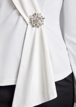 Black Long Sleeve Asymmetrical Neck Bodycon Dress -Modlily Shop 314625 P 16659991729064