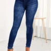 Blue Pocket Zipper Fly High Waisted Jeans 1 Blue Pocket Zipper Fly High Waisted Jeans -Modlily Shop 315985 P 16661440919720