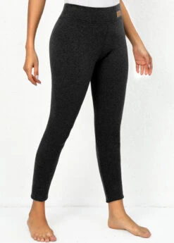 Dark Grey Marl High Waisted Ankle Length Leggings -Modlily Shop 318495 P 16680614733082