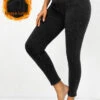 Dark Grey Marl High Waisted Ankle Length Leggings -Modlily Shop 318495 P 16680614735820