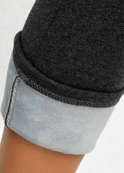 Dark Grey Marl High Waisted Ankle Length Leggings -Modlily Shop 318495 P 16680614737863