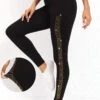 Black High Waisted Hot Drilling Leggings 1 Black High Waisted Hot Drilling Leggings -Modlily Shop 320030 P 16699503723260