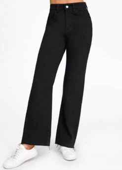 Black Pocket Button Fly High Waisted Jeans -Modlily Shop 320780 P 16711017982463