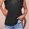 Black Patchwork Short Sleeve High Neck T Shirt -Modlily Shop 327286 P 1677476704056