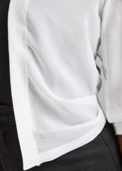 White Lightweight Half Sleeve Open Front Coat -Modlily Shop 328063 P 16792912746043