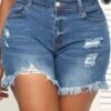 Denim Blue Pocket Skinny Zipper Fly Shorts -Modlily Shop 328858 P 16798802599090