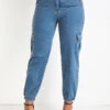 Denim Blue Pocket Jogger Zipper Fly Pants -Modlily Shop 329576 P 16807809925703