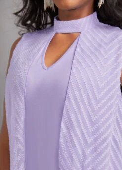 Light Purple Cut Out Sleeveless T Shirt 11 Light Purple Cut Out Sleeveless T Shirt -Modlily Shop 329652 P 16824236707114