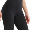 Black High Waisted Short Elastic Waist Leggings -Modlily Shop 330126 P 1679642002483