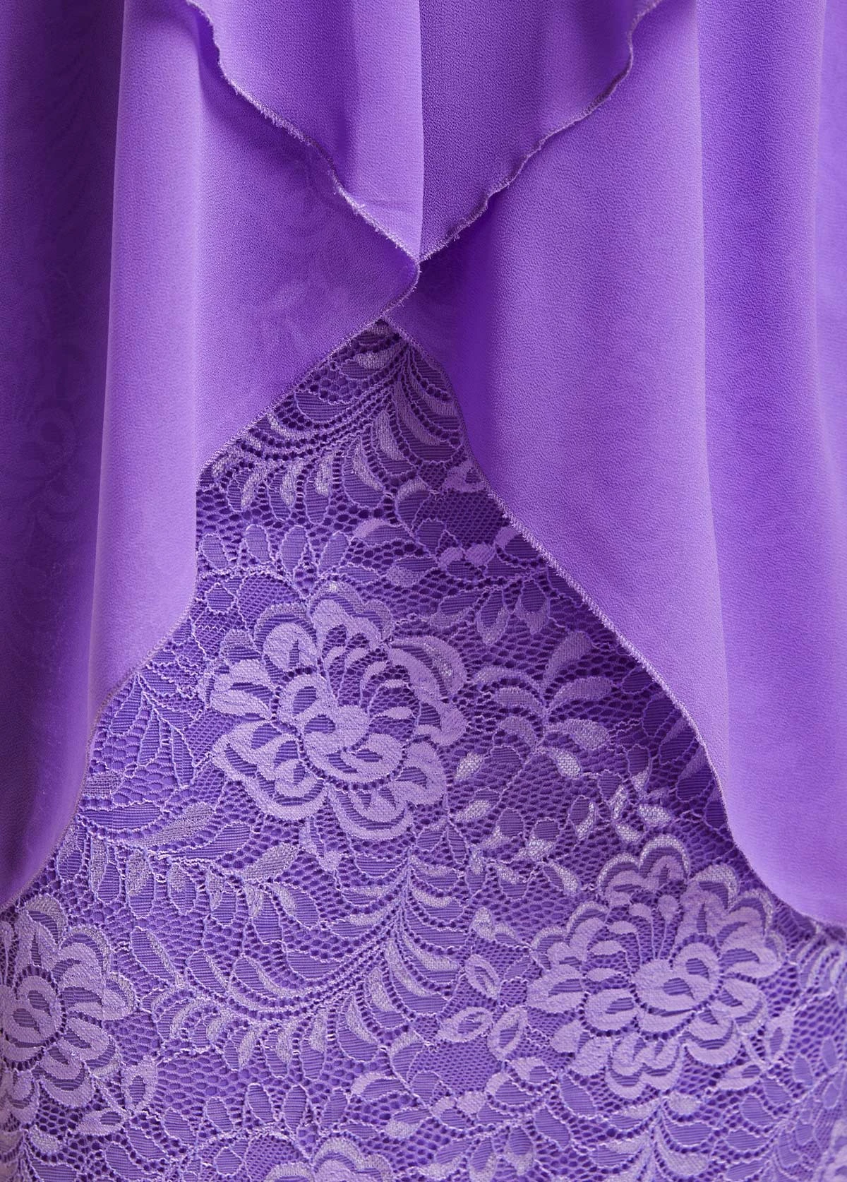 Purple Lace Floral Sleeveless Sequin Dress 7 Purple Lace Floral Sleeveless Sequin Dress - Image 5