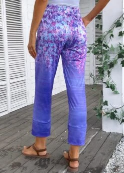 Multi Color Pocket Ditsy Floral Print Jogger Pants -Modlily Shop 334573 P 16876920583821