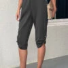 Dark Grey Pocket Jogger Elastic Waist Pants -Modlily Shop 334706 P 16848397557840