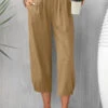 Light Coffee Pocket High Waisted Pants -Modlily Shop 335002 P 16850968464650