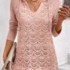 Light Pink Patchwork Long Sleeve Hoodie -Modlily Shop 336121 P 16969377926910
