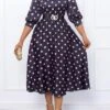 Black Cut Out Polka Dot Dress -Modlily Shop 339000 P 1694055439858