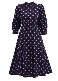 Black Cut Out Polka Dot Dress -Modlily Shop 339000 P 1694055441880