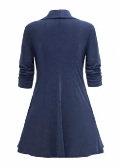 Navy Fake 2in1 Geometric Print T Shirt -Modlily Shop 339066 P 1694397044166