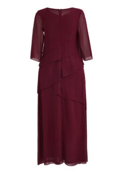 Wine Red Breathable A Line Maxi Dress -Modlily Shop 340107 P 16940806180867