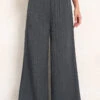 Dark Grey High Waisted Wide Leg Pants -Modlily Shop 340217 P 16934775320440