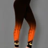 Black Halloween Print High Waisted Ankle Length Leggings -Modlily Shop 340946 P 1692599737716